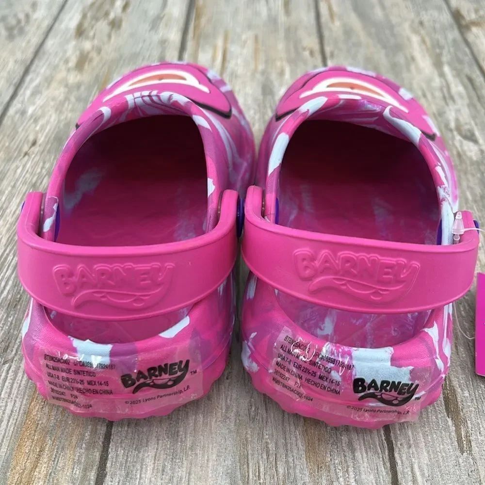 Toddler Baby Barney Dinosaur Clogs Sandals Shoes Size 7-8 - Picture 5 of 12